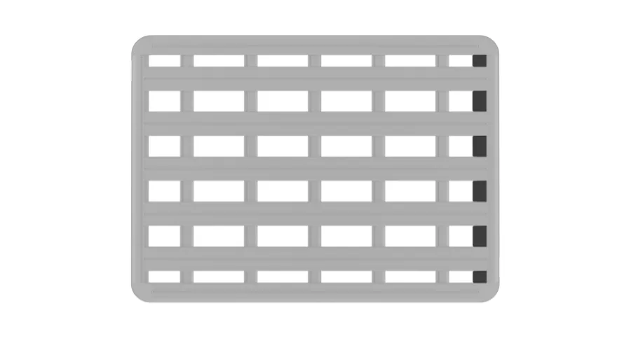 Rhino Rack Pioneer 6 Windschutzeinsätze Set für 1380 mm, breite Plattformen