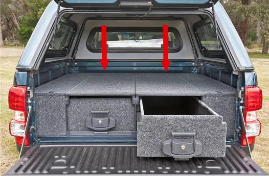 Abdeckung Outback Schublade vorne Isuzu D-Max 12 ->, Doppelkabine