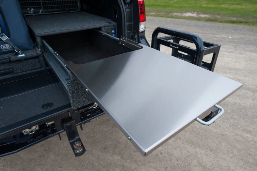 Outback Ausziehtisch für Schublade RD1045, Edelstah ltr 535mm