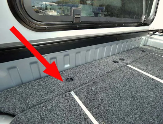 Abdeckung Outback Schublade vorne 195 mm, Toyota Hilux 05-15 Doppelkabine