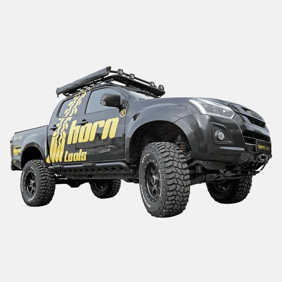 horntools Rockslider LAPIS Aluminium für Isuzu D-Max Bj. 2012 - 2020
