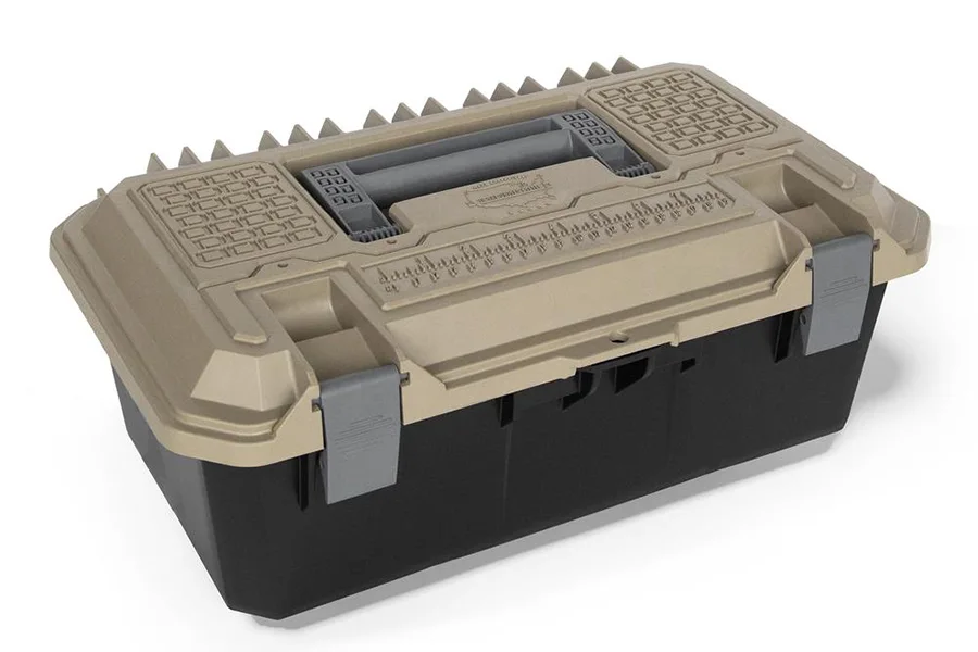 DECKED CROSSBOX mit Tragegriff, für kleine Schubladen, Deckel "Desert Tan"