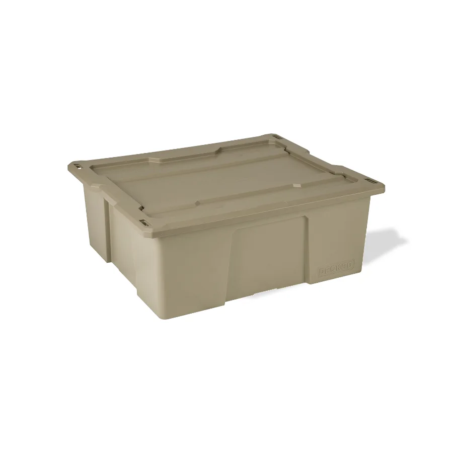 DECKED D-Co Case - Bin 32, Tan mit Snap On Lid (3 Stk.)