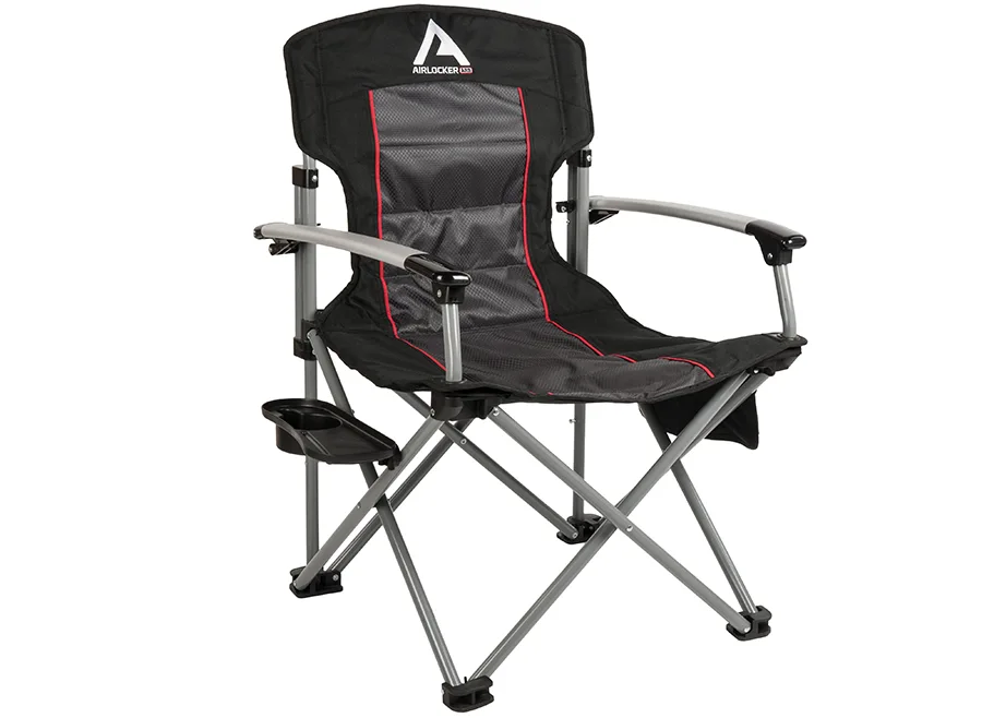 ARB Campingstuhl Airlocker mit Ablage und Getränkehalter, – 150 kg