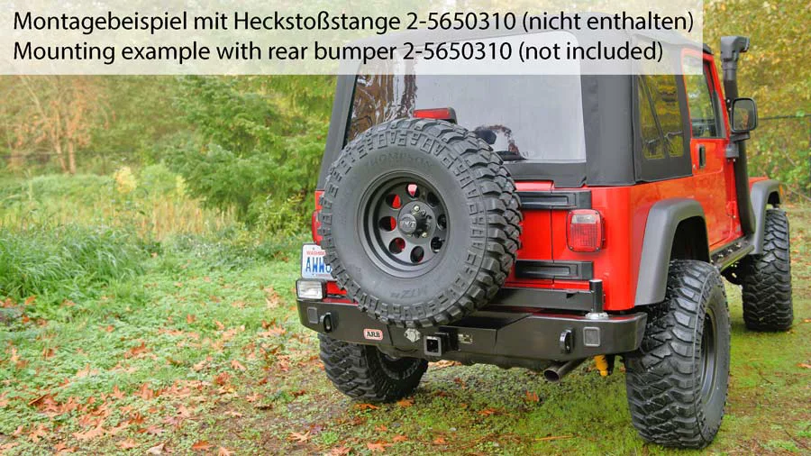 ARB Reserveradträger für HSS Jeep Wrangler YJ/TJ/JK, -35''