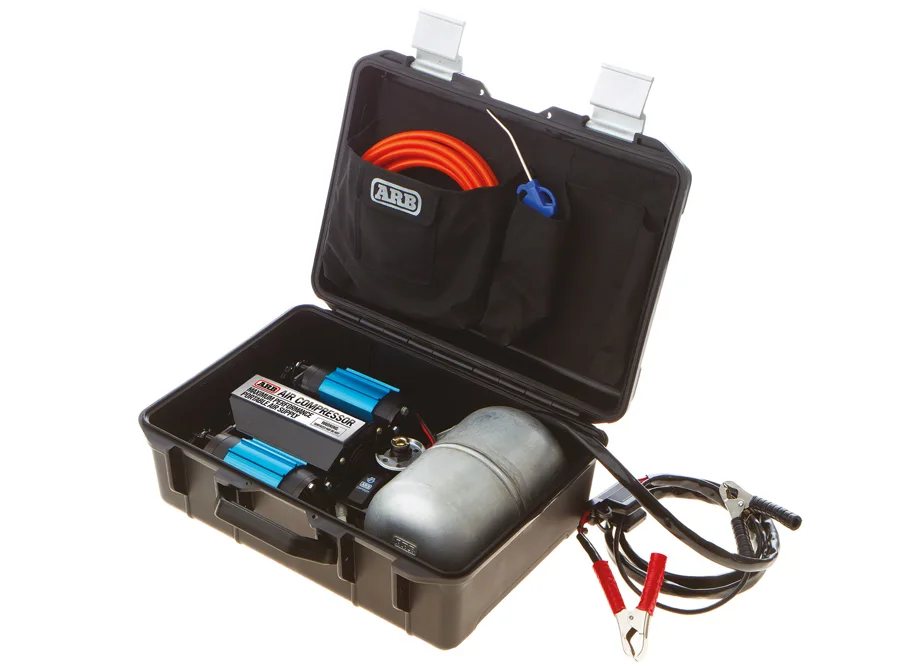 ARB Doppelkompressor 12V, CKMTP12, inkl. Zubehör, 6 m Schlauch und 4 ltr Tank