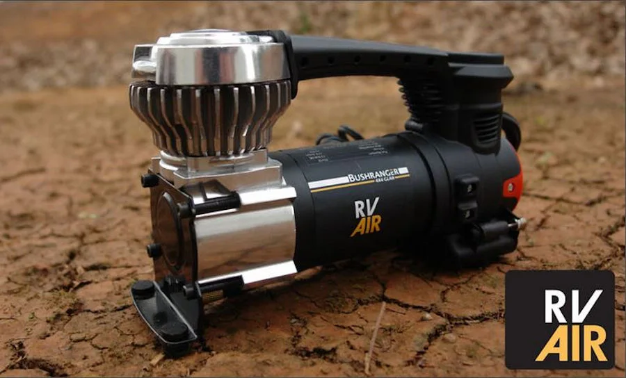 Bushranger RV Air Kompressor 12V mit Batterieklemmen. 28 LPM bei 4 Bar