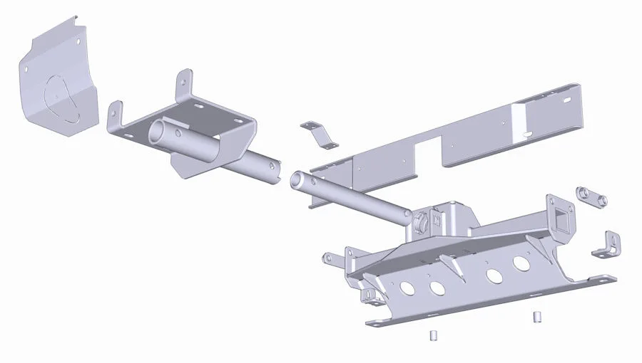 Hidden Multi-Mount Toyota Hilux Revo ab 16, inkl. Seilwindenträger