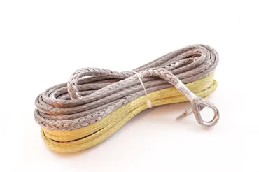 Kunststoffseil Dynatec 30 m x 12 mm Ende mit Kabelschuh. MBK 140 kn
