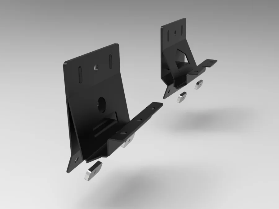 Markisenmontagesatz VW T6 mit Hubdach für Markisen in 2500 mm Länge