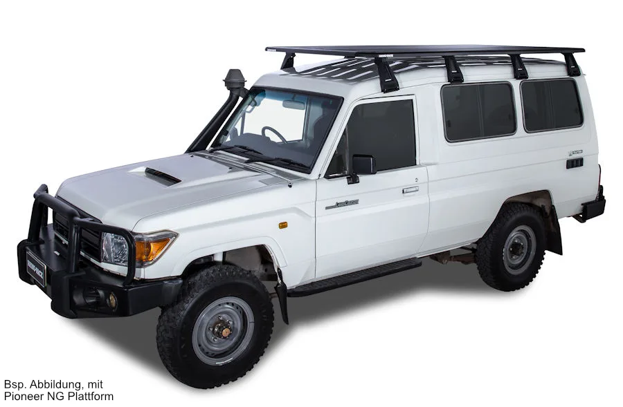 Rhino Rack Pioneer 6 Plattform 2700 x 1472 Toyota HZJ78, inkl. 4 Fusssätze