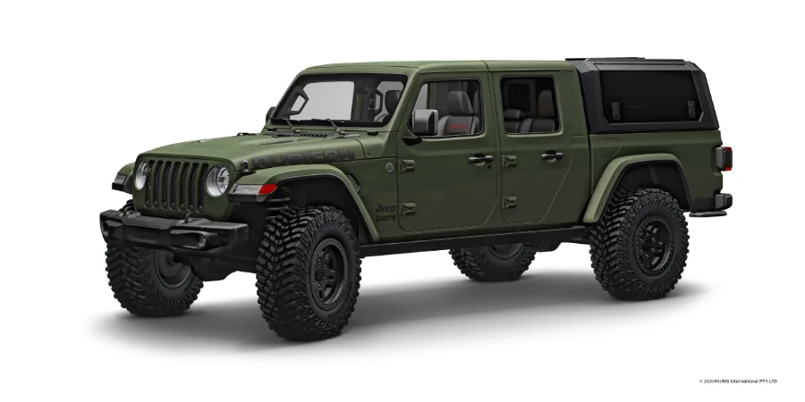 RSI EVO Sport Jeep Gladiator, Doppelkabine, mattschwarz