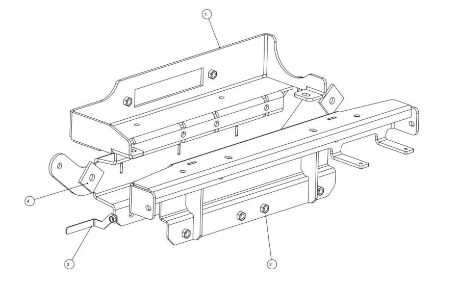 Seilwinden Set für VW Amarok – 2016 inkl. WARN ZEON 10 Platinum