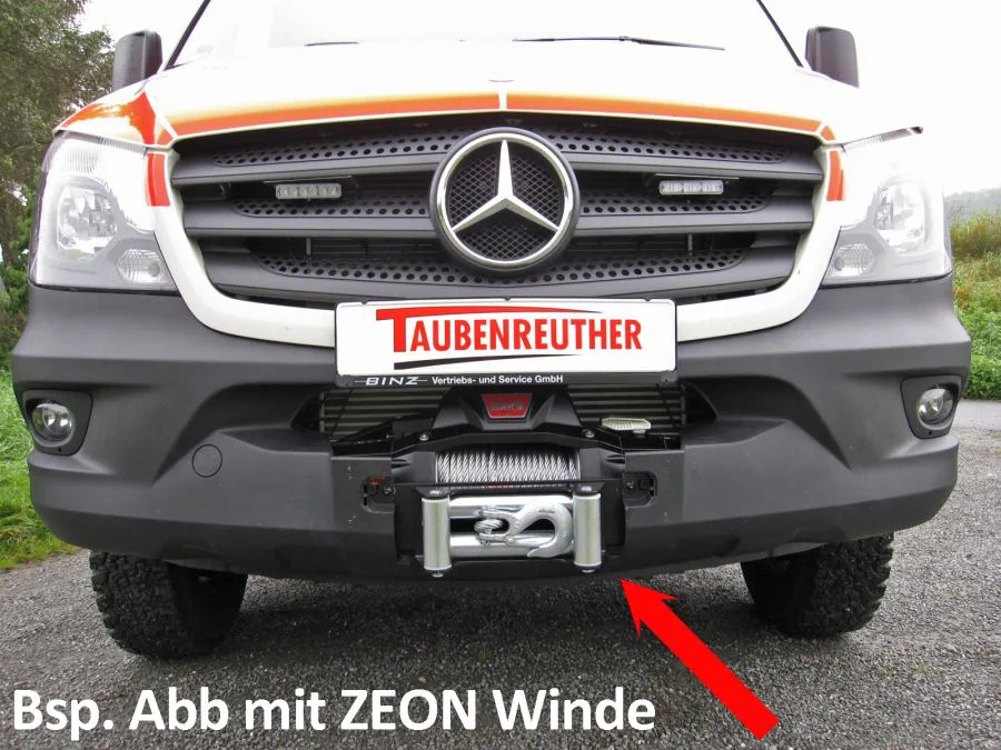 Seilwinden Set Mercedes Sprinter 06-18 + VW Crafter ->12/16 inkl. WARN Zeon 10