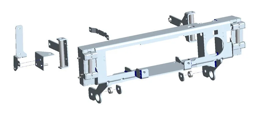 Seilwindenanbausatz Mercedes G350 + G500 16-18, inkl. WARN XD9000