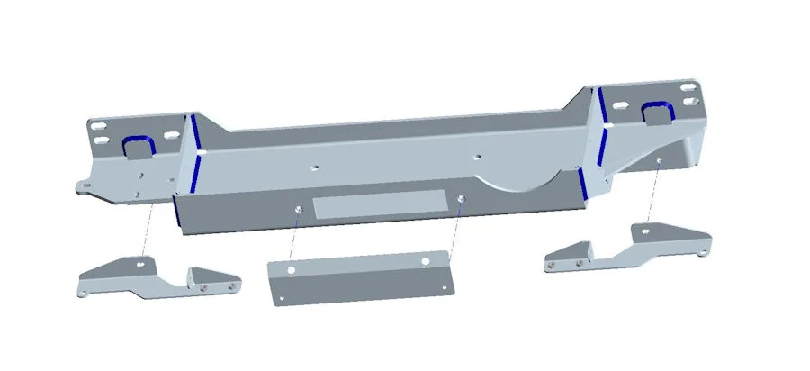 Seilwindenanbausatz Toyota J15 14-18, 2.8 ltr inkl. WARN ZEON 10