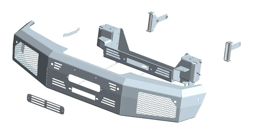 Seilwindenstossstange Mercedes G350 + G500 16-18, inkl. ZEON 10