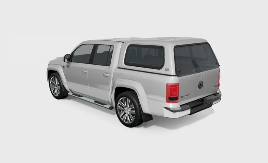Standard Hardtop VW Amarok – `23 Doppelkabine flach, glatt, seitliche Schiebefenster