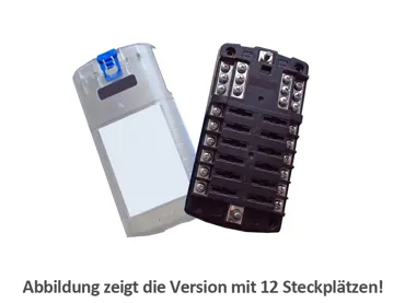 Stromverteiler 100A für 6 Flachsicherungen