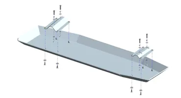 Unterfahrschutz Ford Ranger 12-23, Tank
