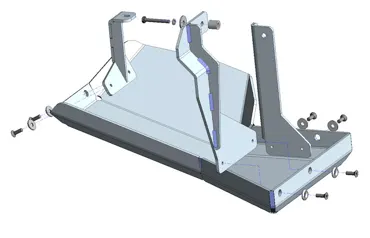 Unterfahrschutz Ford Ranger Raptor 2019-11/2022, AdBlue Tank