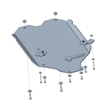 Unterfahrschutz Ford Ranger Raptor ab 11/2022, Getriebe