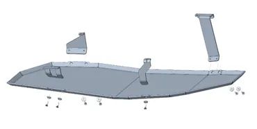 Unterfahrschutz Ford Ranger Raptor ab 11/2022, Tank