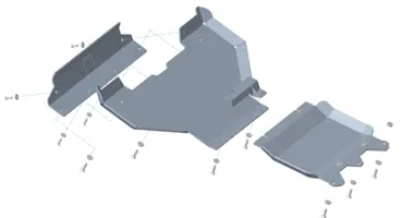 Unterfahrschutz Ford Ranger Raptor ab 11/2022, Motor