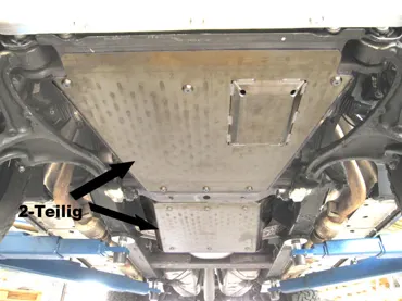 Unterfahrschutz Mercedes G463A, 500 ab 18 + G350D, G400D ab 19, Getriebe