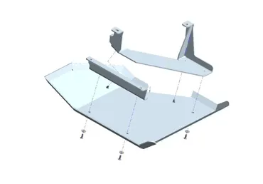 Unterfahrschutz VW Crafter + MAN TGE 17-21, Bluetec Tank