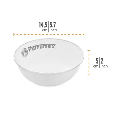 Petromax Emaille Schalen weiß 05lt (2 Stück im Set)