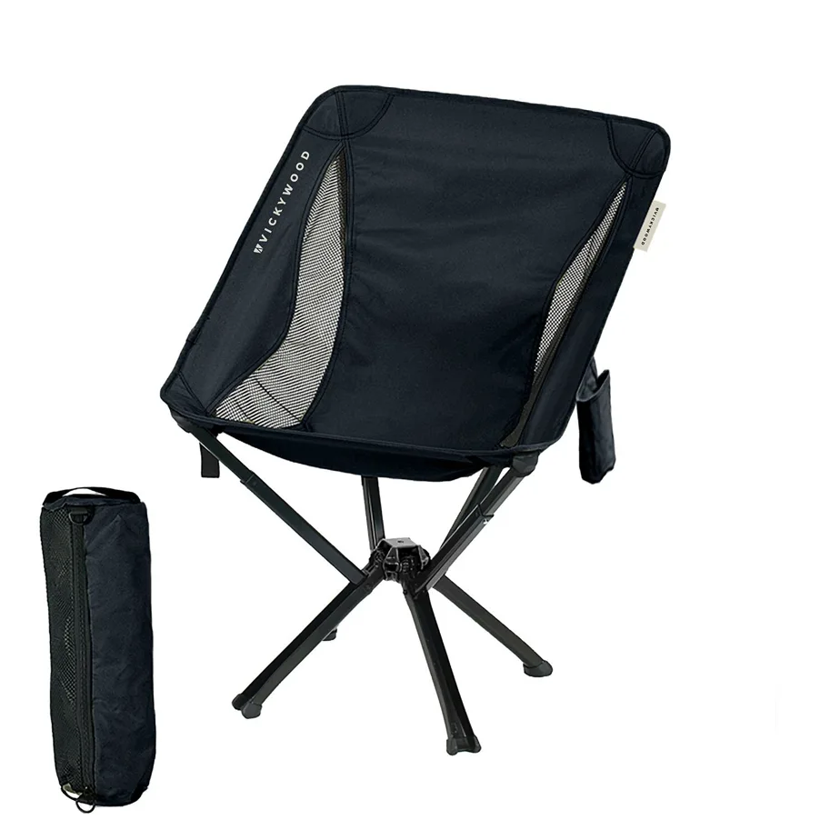VICKYWOOD Camping Stuhl CAMP BREEZE Black