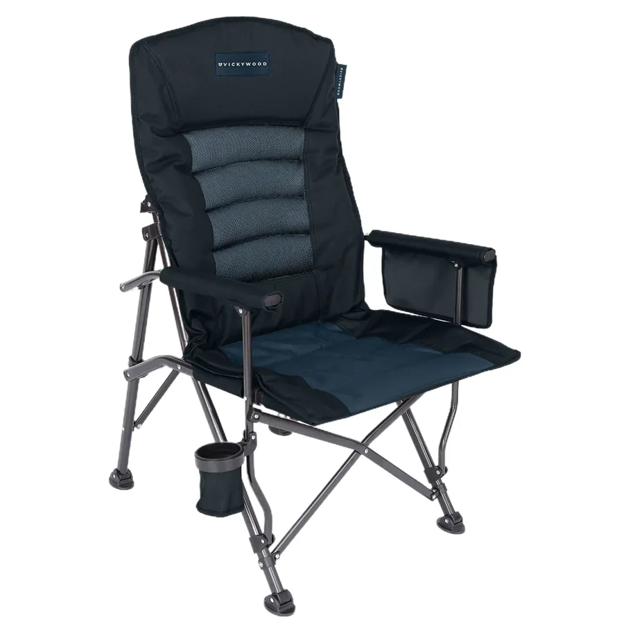 VICKYWOOD Camping Stuhl CAMP SUMMIT Black
