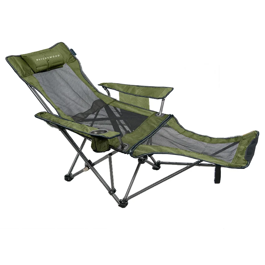 VICKYWOOD Camping Stuhl CAMP LOUNGE Pine Stone