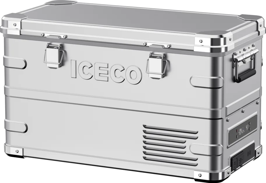ICECO APL35 Kompressor-Kühlbox, Dual-Zone, Silber