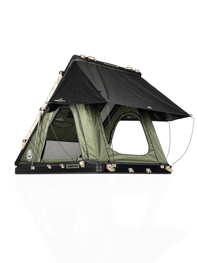 Feldon Shelter HAWK'S NEST V2 Hartschalen-Dachzelt Standard Grün