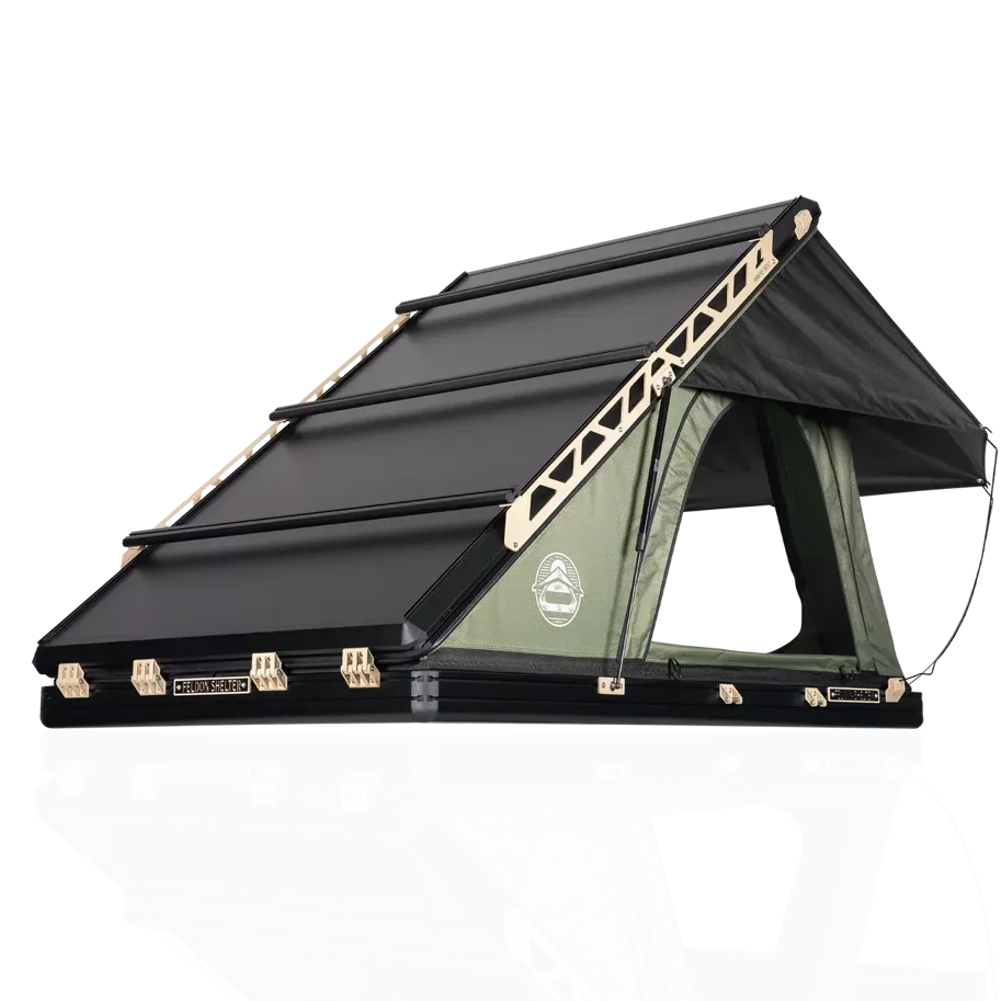 Feldon Shelter HAWK'S NEST V2 Hartschalen-Dachzelt Breit Grün