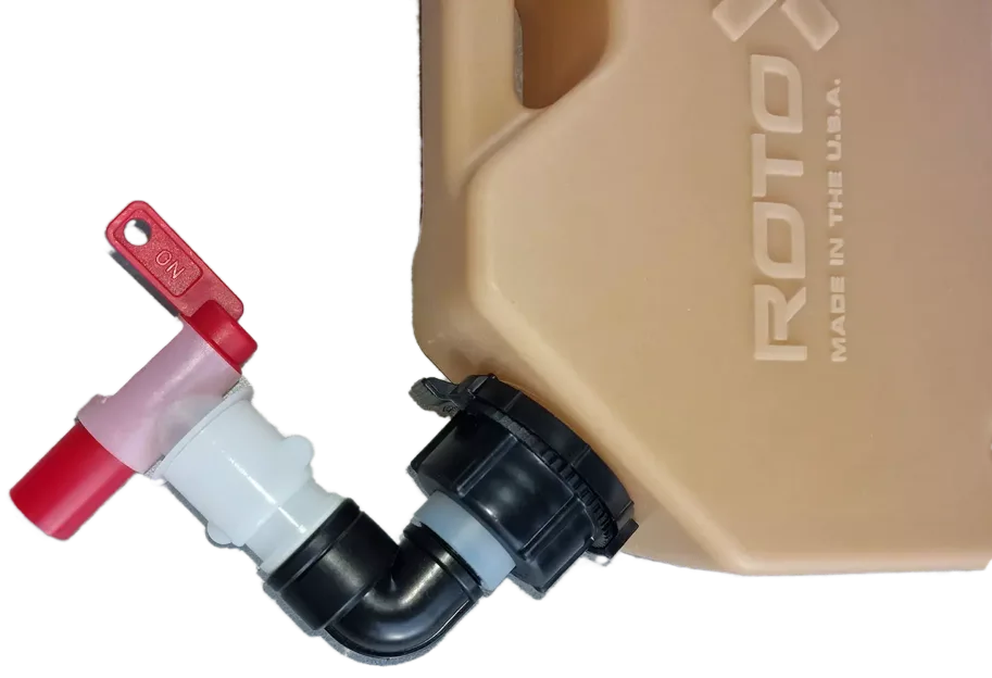 Rotopax Wasserhahn mit Entlüftung 90°