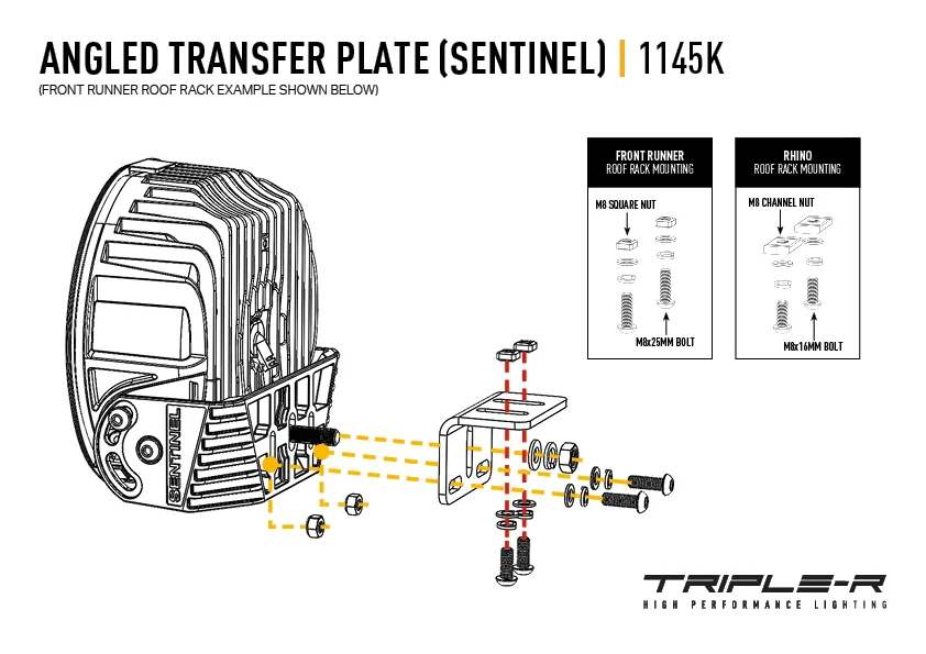 LAZER Abgewinkelte Transferplatte (Sentinel)