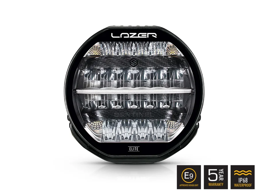 LAZER Sentinel Elite black mit Positionslicht, 9 Zoll LED Fernscheinwerfer