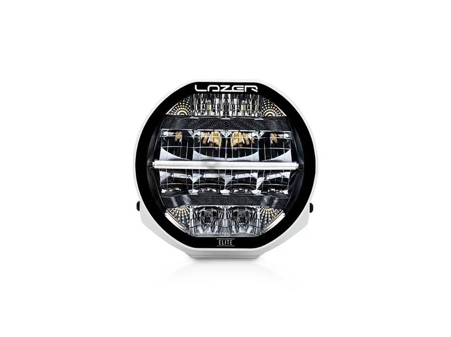 LAZER Sentinel Elite weiss, 7 Zoll LED Fernscheinwerfer mit Positionslicht gelb-weiss