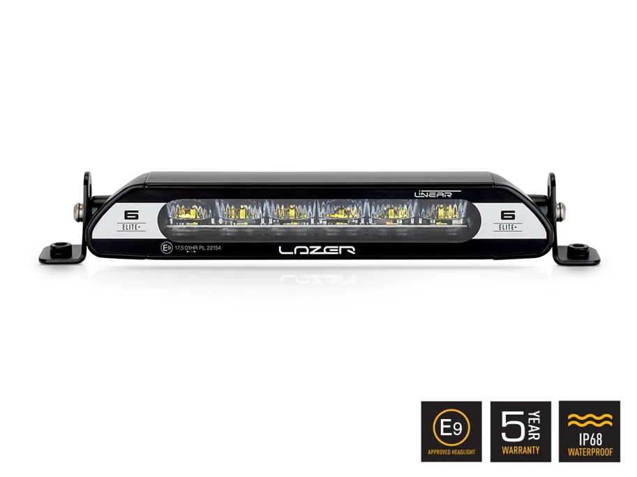 LAZER LINEAR-6 ELITE+, LED-Bar E-Prüfzeichen