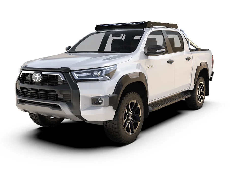 Front Runner Toyota Hilux Double Cab (2016-Current) Slimsport Roof Rack Kit / Light Bar Ready