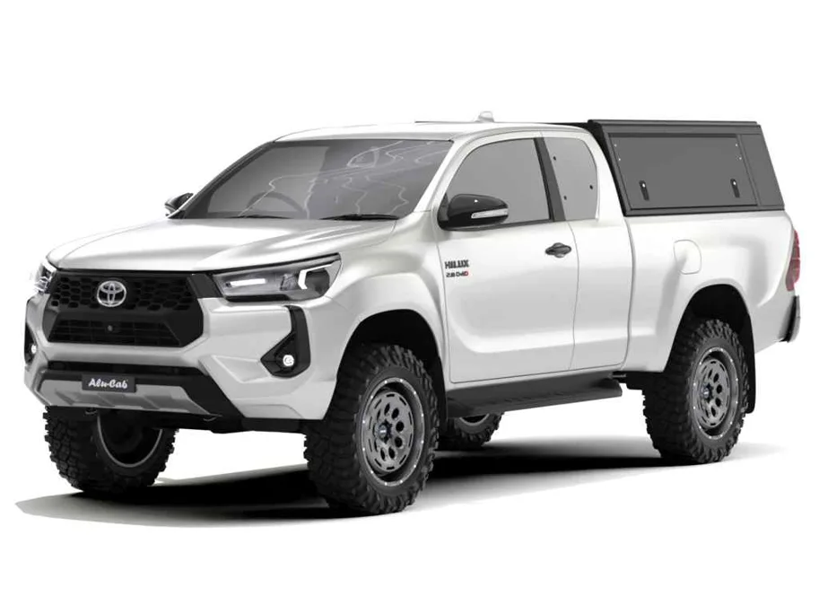 Alu-Cab Hardtop "Guard" für Toyota Hilux 2016+ Extrakabine schwarz/ glatt