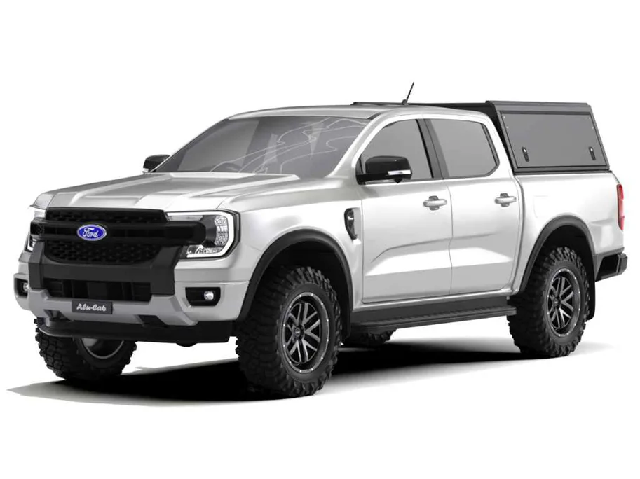 Alu-Cab Hardtop "Guard" für Ford Ranger 2023+ Doppelkabine schwarz/ glatt