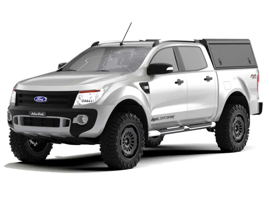 Alu-Cab Hardtop "Guard" für Ford Ranger 2012-2022 Doppelkabine schwarz/ geriffelt
