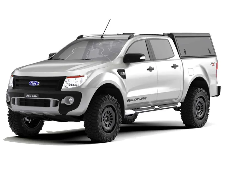 Alu-Cab Hardtop "Guard" für Ford Ranger 2012-2022 Doppelkabine schwarz/ glatt