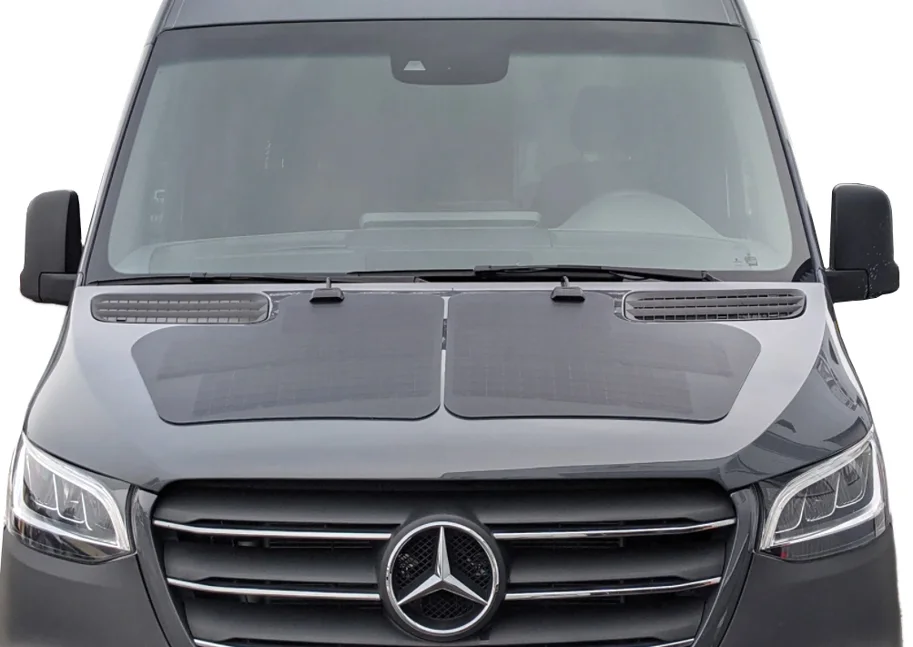 Motorhauben-Solarmodul „ORYX“ (2x45W), flexibel, für MB Sprinter 907-910