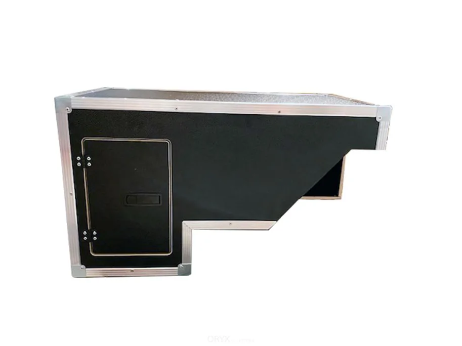 Einbauschrank, schwarz, vorne, links, für Defender 110