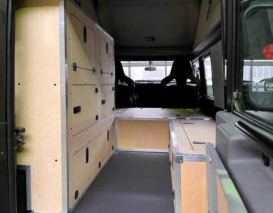 Möbel-Innenausbau-System-Set, Natur geölt, für Defender 110